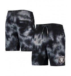 Men's Black Las Vegas Raiders Tie-Dye Shorts $22.55 Shorts