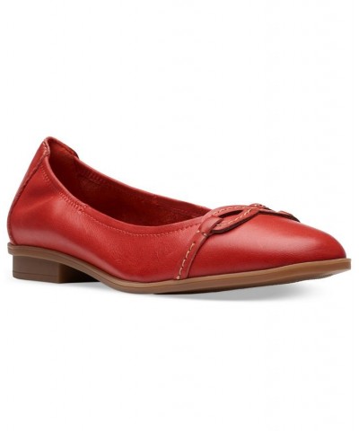 Women's Lyrical Rhyme Slip-On Flats Red $49.35 Shoes