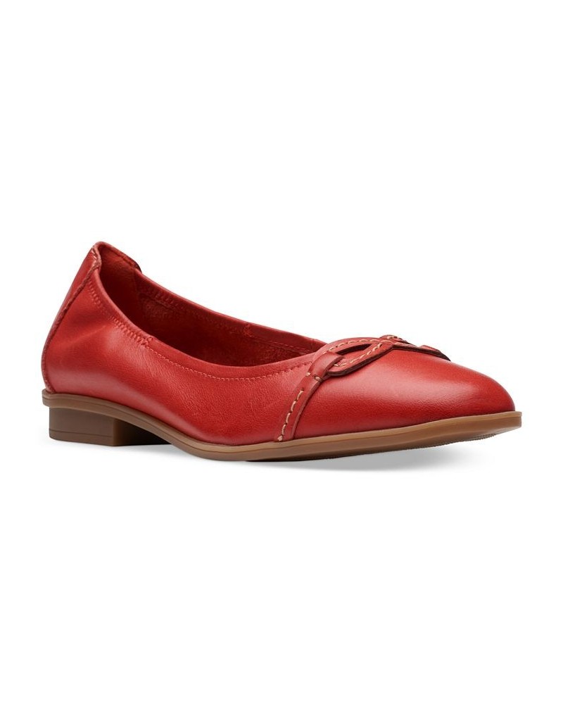 Women's Lyrical Rhyme Slip-On Flats Red $49.35 Shoes