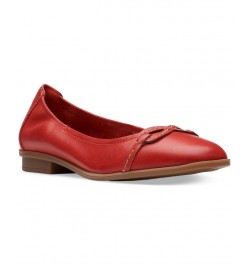 Women's Lyrical Rhyme Slip-On Flats Red $49.35 Shoes