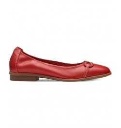 Women's Lyrical Rhyme Slip-On Flats Red $49.35 Shoes