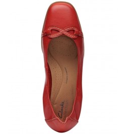 Women's Lyrical Rhyme Slip-On Flats Red $49.35 Shoes