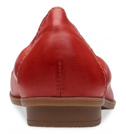 Women's Lyrical Rhyme Slip-On Flats Red $49.35 Shoes