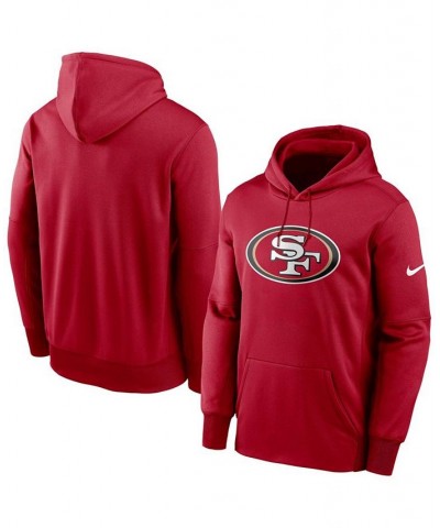 Men's Scarlet San Francisco 49Ers Fan Gear Primary Logo Therma Performance Pullover Hoodie $27.72 Sweatshirt