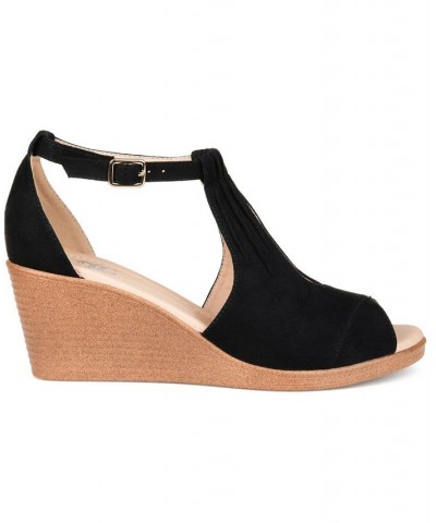 Women's Kedzie Wedge Sandals Black $48.00 Shoes