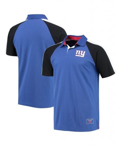 Men's Royal, White New York Giants Holden Raglan Polo Shirt $36.00 Polo Shirts