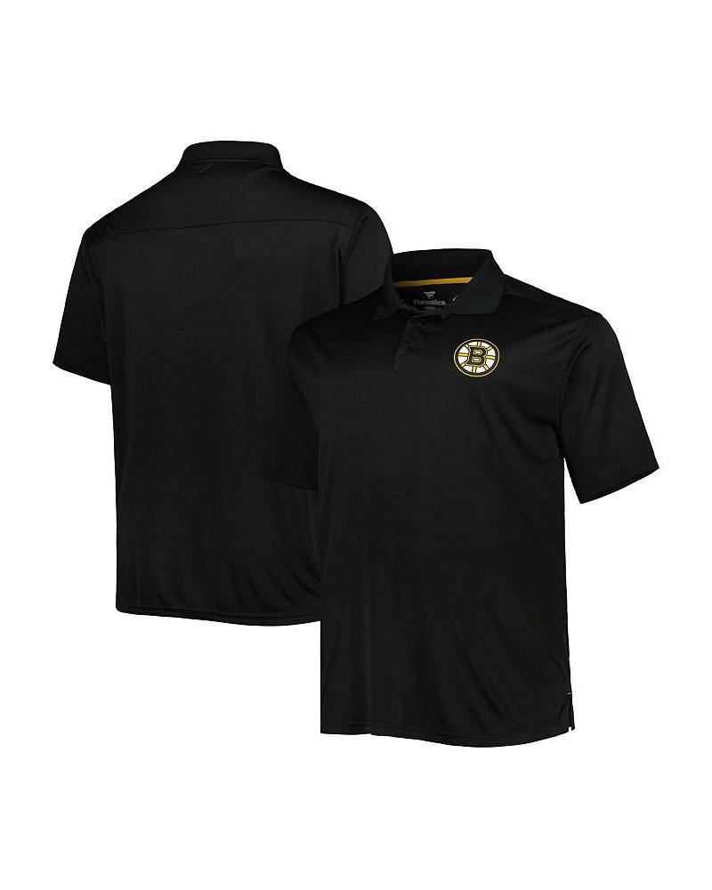 Men's Black Boston Bruins Big and Tall Team Color Polo Shirt $37.60 Polo Shirts