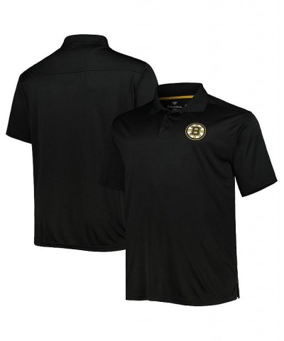 Men's Black Boston Bruins Big and Tall Team Color Polo Shirt $37.60 Polo Shirts