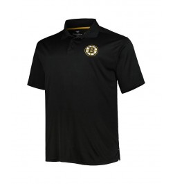 Men's Black Boston Bruins Big and Tall Team Color Polo Shirt $37.60 Polo Shirts