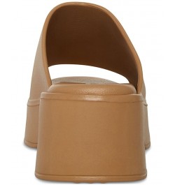 Women's Slinky-J Slip-On Platorm Wedge Sandals Tan/Beige $35.40 Shoes