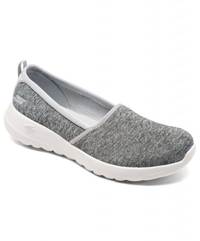 Women's GO Walk Joy - Soft Take Slip-On Walking Sneakers Gray $21.15 Shoes