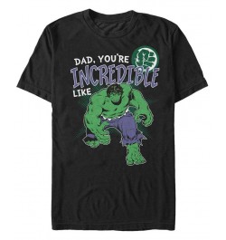 Marvel Men's Comic Collections Incredible Like The Hulk Short Sleeve T-Shirt Black $14.00 T-Shirts