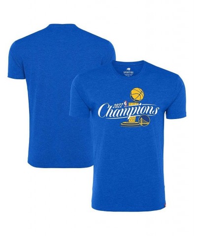 Men's Royal Golden State Warriors 2022 NBA Finals Champions Official Logo Davis T-shirt $26.87 T-Shirts