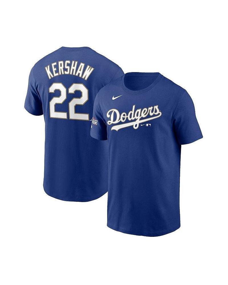 Men's Clayton Kershaw Royal Los Angeles Dodgers 2021 Gold Program Name and Number T-shirt $18.40 T-Shirts