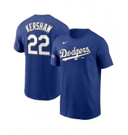 Men's Clayton Kershaw Royal Los Angeles Dodgers 2021 Gold Program Name and Number T-shirt $18.40 T-Shirts