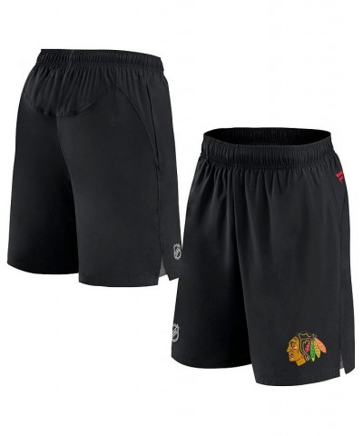 Men's Branded Black Chicago Blackhawks Authentic Pro Rink Shorts $33.00 Shorts