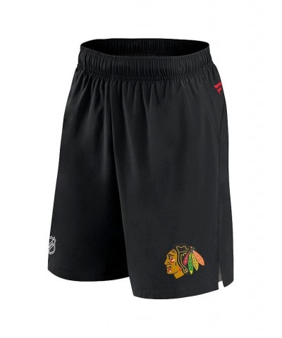 Men's Branded Black Chicago Blackhawks Authentic Pro Rink Shorts $33.00 Shorts