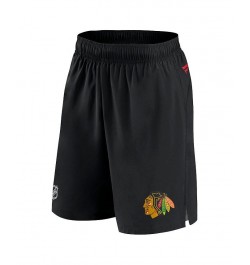 Men's Branded Black Chicago Blackhawks Authentic Pro Rink Shorts $33.00 Shorts