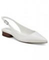 Women's Jesander Pointed-Toe Slingback Flats White $49.05 Shoes