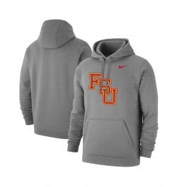 Men's Heather Gray Florida State Seminoles Vintage-Like Logo Pullover Hoodie $43.34 Sweatshirt