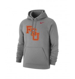 Men's Heather Gray Florida State Seminoles Vintage-Like Logo Pullover Hoodie $43.34 Sweatshirt