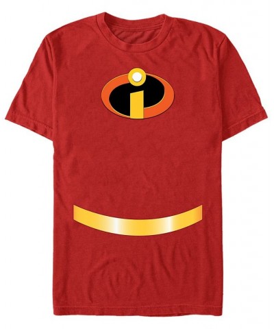 Disney Pixar Men's Incredibles Logo Suit Costume Short Sleeve T-Shirt Red $14.00 T-Shirts