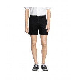 Men's Comfort Waist 6 Inch No Iron Chino Shorts Black $37.77 Shorts