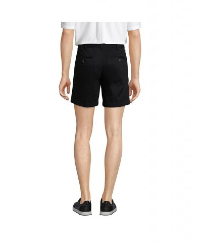 Men's Comfort Waist 6 Inch No Iron Chino Shorts Black $37.77 Shorts