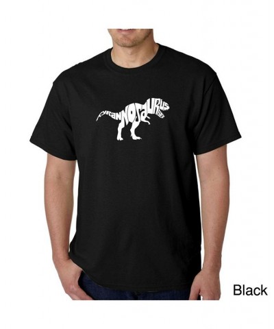 Men's Word Art T-Shirt - Tyrannosaurus Rex Black $18.54 T-Shirts