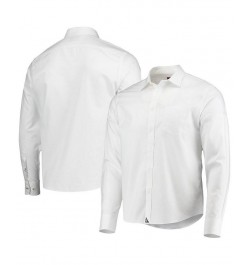 Men's White Los Angeles Dodgers Button-Up Long Sleeve Shirt $49.56 Shirts