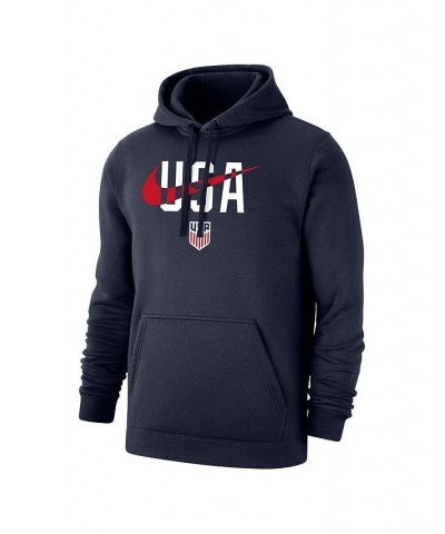 Men's Navy US Soccer Lockup Club Pullover Hoodie $36.00 Sweatshirt