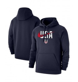 Men's Navy US Soccer Lockup Club Pullover Hoodie $36.00 Sweatshirt