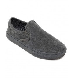 Men's Alden Lined Suede Slippers Gray $35.18 Shoes