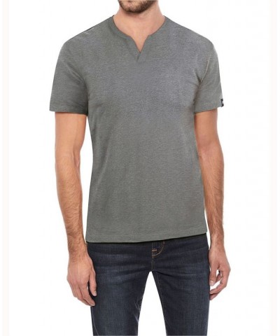 Men's Basic Notch Neck Short Sleeve T-shirt PD03 $15.29 T-Shirts