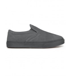 Men's Alden Lined Suede Slippers Gray $35.18 Shoes