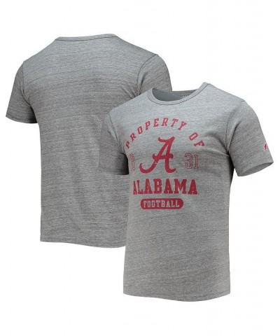 Men's Heathered Gray Alabama Crimson Tide Hail Mary Football Victory Falls Tri-Blend T-shirt $19.35 T-Shirts