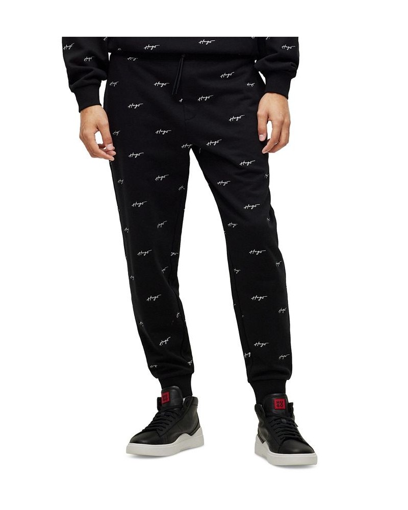 Hugo Boss Men's Duritiba Relaxed-Fit Signature Logo Embroidered Joggers Black $57.12 Pants