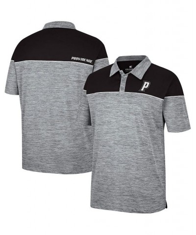 Men's Heathered Gray, Black Providence Friars Birdie Polo Shirt $29.69 Polo Shirts