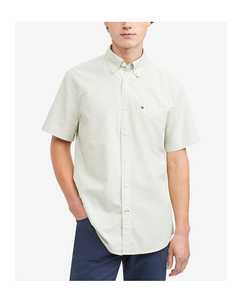 Men's Big & Tall Maxwell Short-Sleeve Button-Down Shirt Soft Green $31.85 Shirts