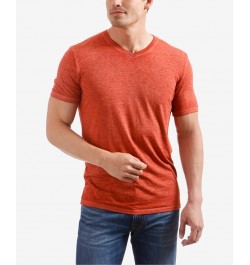 Men's Burnout V-Neck Short Sleeve T-Shirt PD04 $14.10 T-Shirts