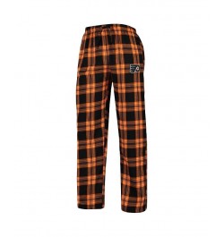 Men's Black, Orange Philadelphia Flyers Badge T-shirt and Pants Sleep Set $31.79 Pajama