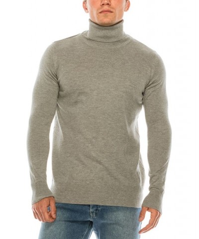 Men's Modern Roll Neck Sweater Gray $37.80 Sweaters