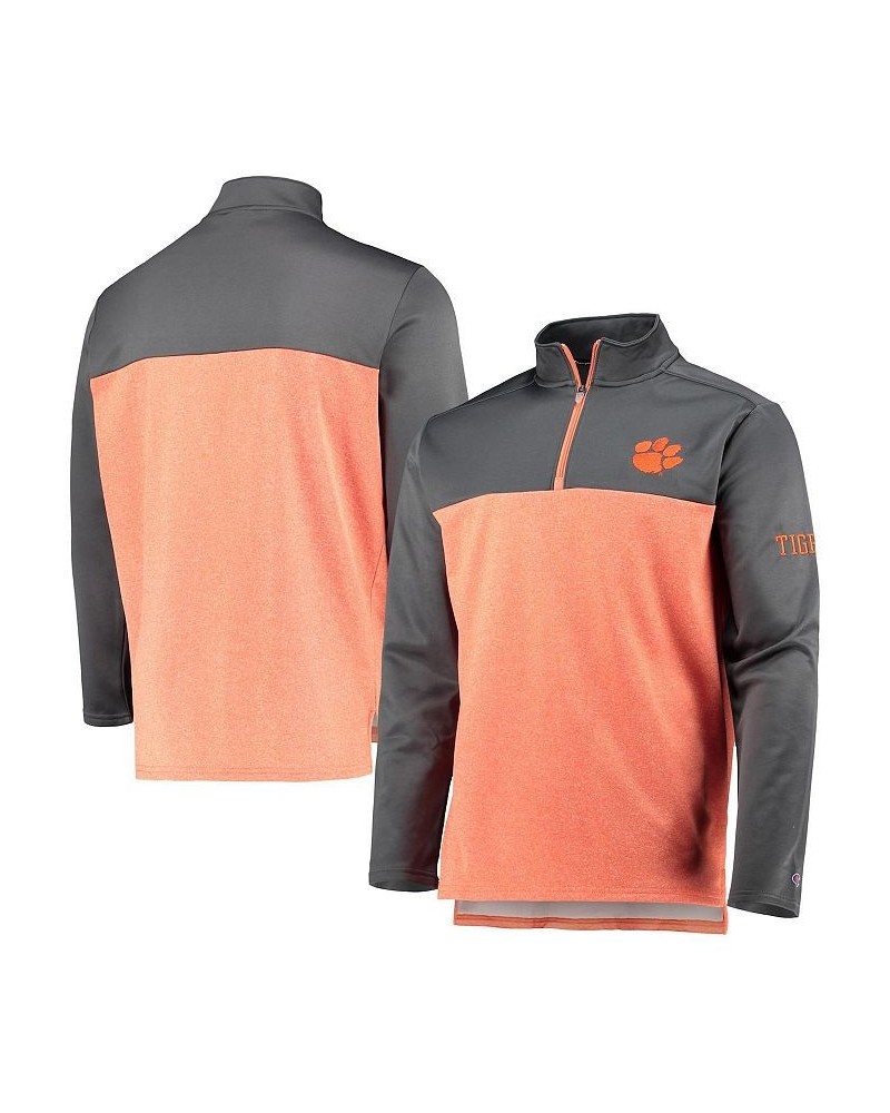 Men's Orange Clemson Tigers Gameday Quarter-Zip Jacket $35.39 Jackets