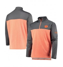 Men's Orange Clemson Tigers Gameday Quarter-Zip Jacket $35.39 Jackets