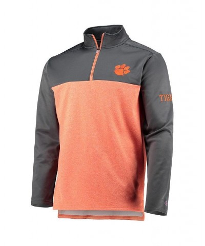 Men's Orange Clemson Tigers Gameday Quarter-Zip Jacket $35.39 Jackets