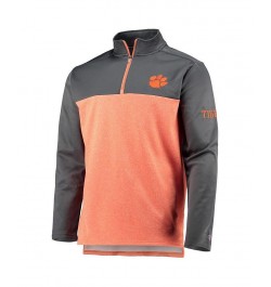 Men's Orange Clemson Tigers Gameday Quarter-Zip Jacket $35.39 Jackets