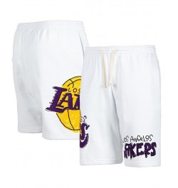 Men's White Los Angeles Lakers Shorts $26.66 Shorts