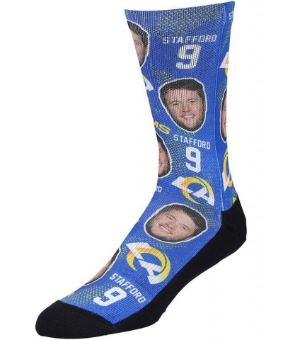 Men's Matthew Stafford Los Angeles Rams Football Guy Multi Crew Socks $14.55 Socks