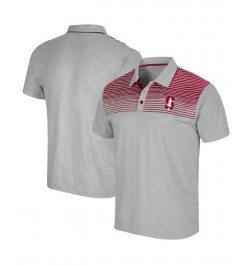 Men's Gray Stanford Cardinal Needles Polo Shirt $29.14 Polo Shirts