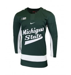 Men's Green Michigan State Spartans Replica College Hockey Jersey $64.40 Jersey